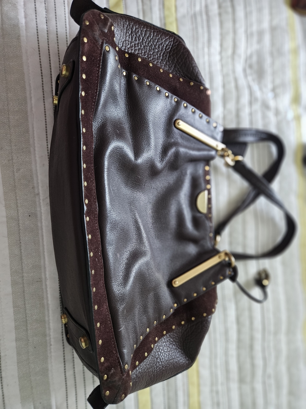 Coach Tote in Dark Brown Leather - Picture 5 of 12